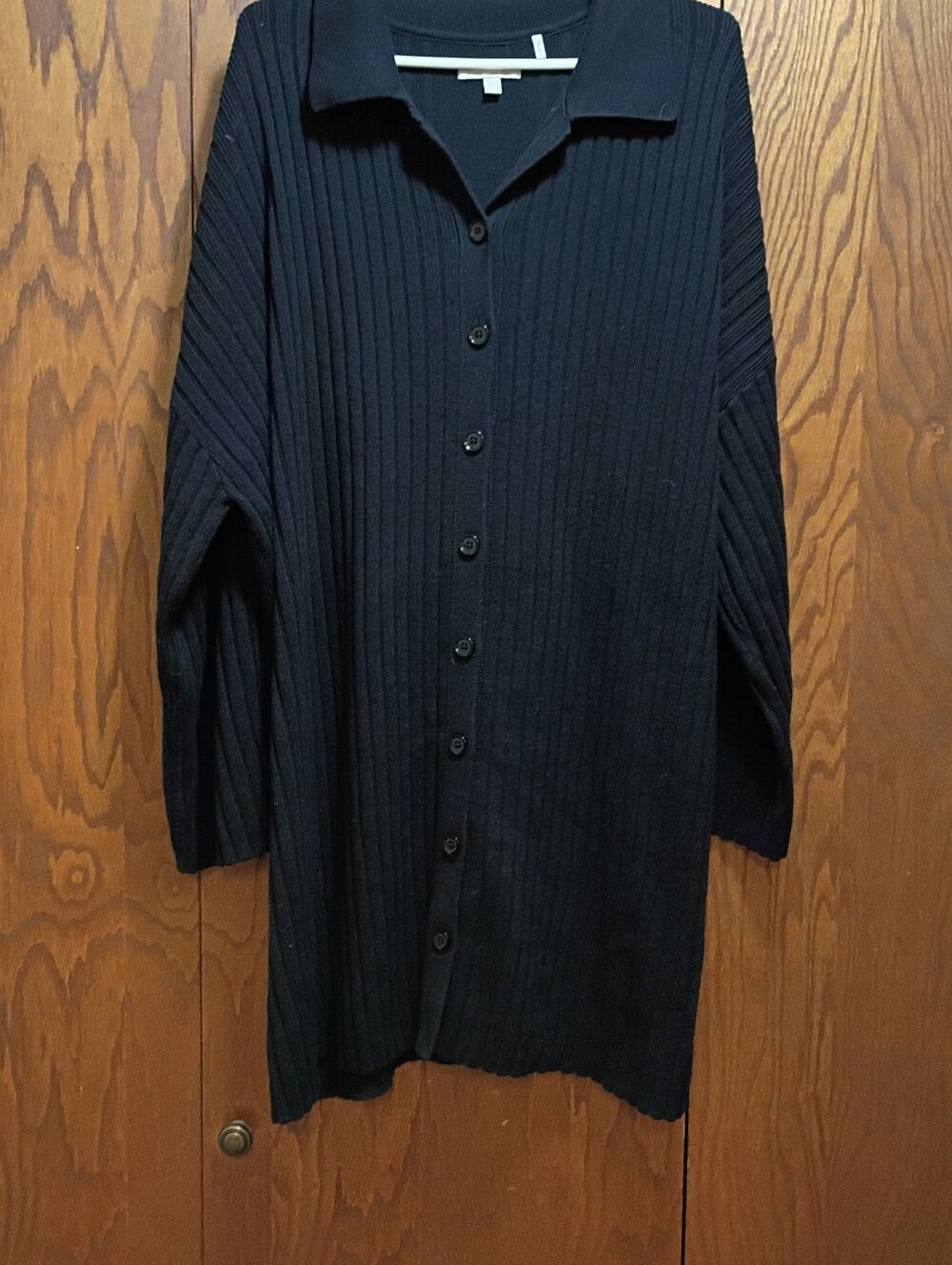 Barbour Ribbed Button-Front Sweater - Black